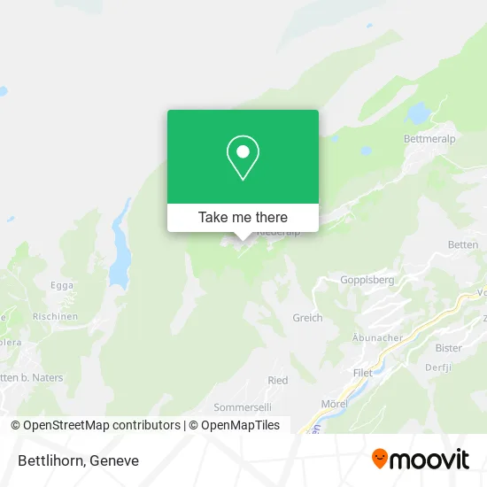 Bettlihorn map