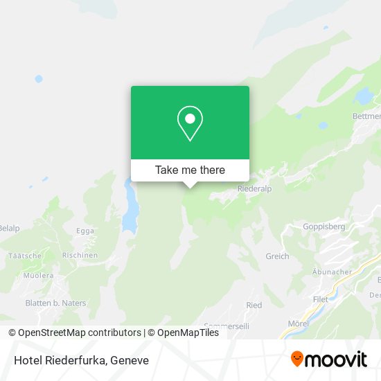 Hotel Riederfurka map