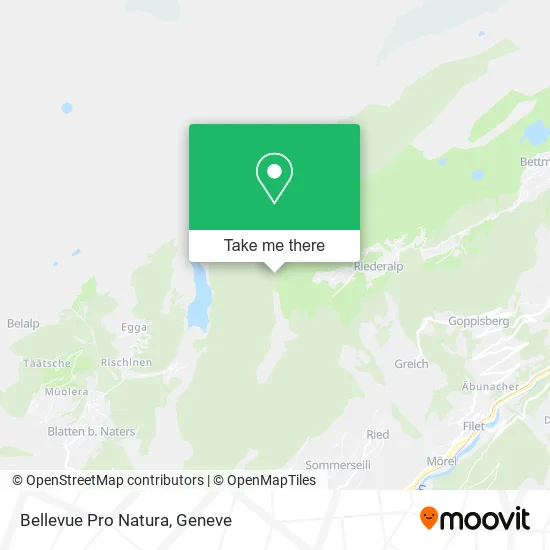 Bellevue Pro Natura map