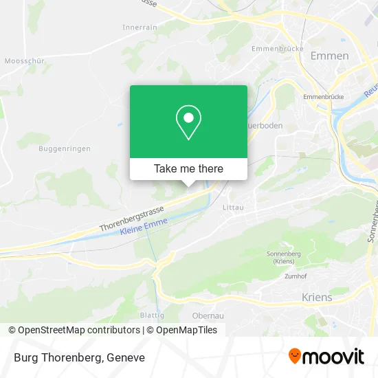 Burg Thorenberg map