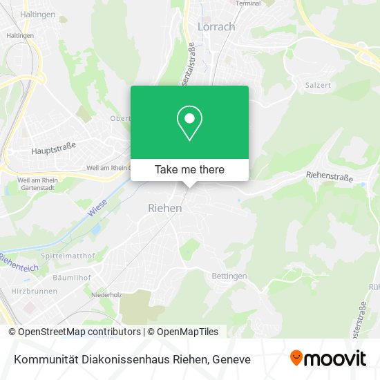 Kommunität Diakonissenhaus Riehen map