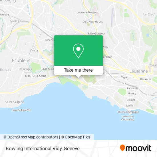 Bowling International Vidy map