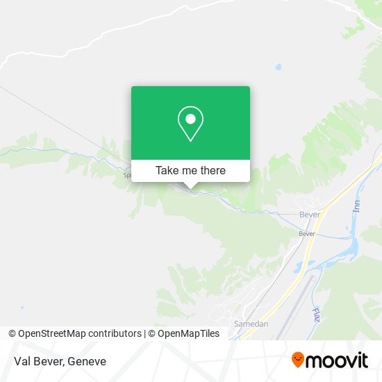 Val Bever map
