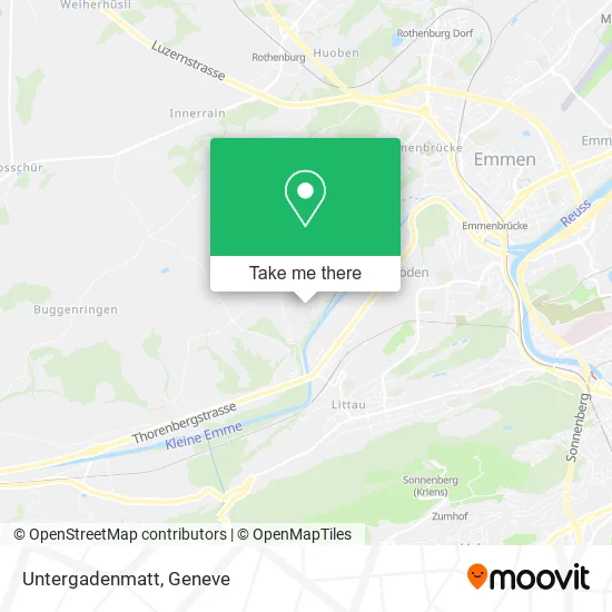 Untergadenmatt map