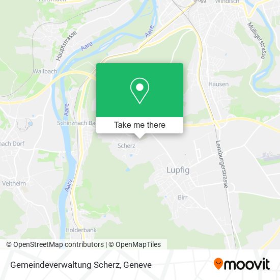 Gemeindeverwaltung Scherz map