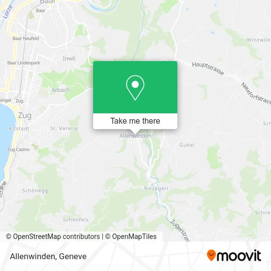Allenwinden map