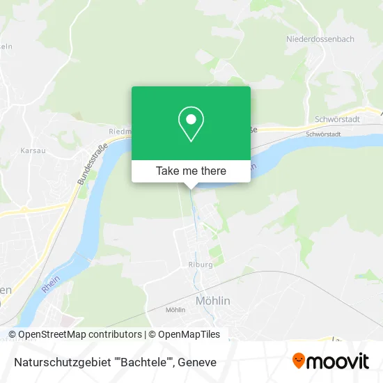 Naturschutzgebiet ""Bachtele"" map