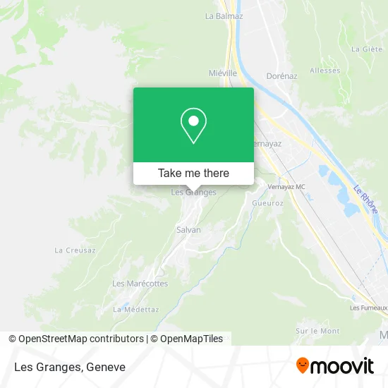 Les Granges map