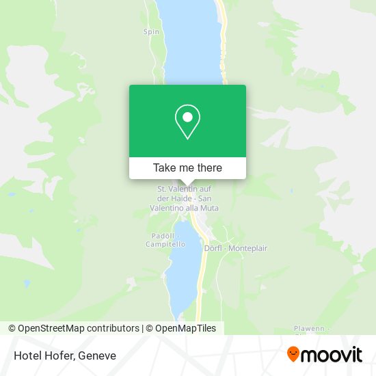 Hotel Hofer map