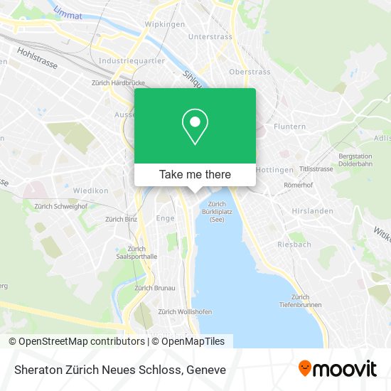 Sheraton Zürich Neues Schloss map