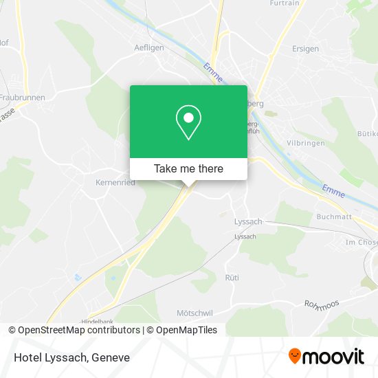 Hotel Lyssach map