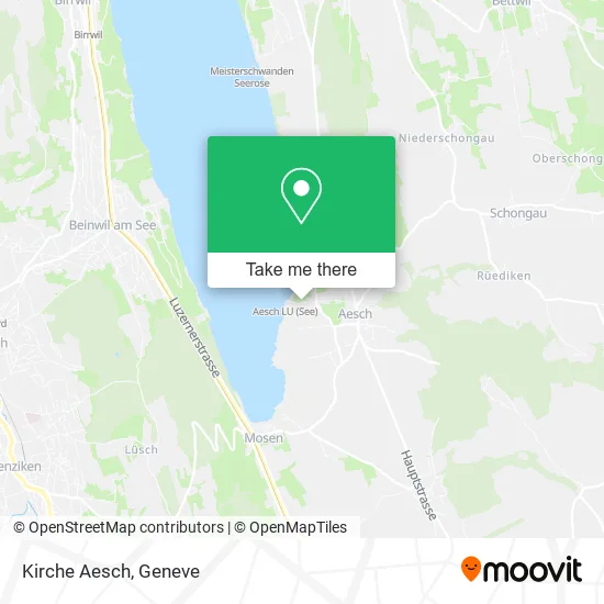 Kirche Aesch map