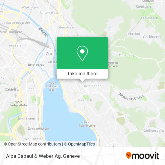 Alpa Capaul & Weber Ag map