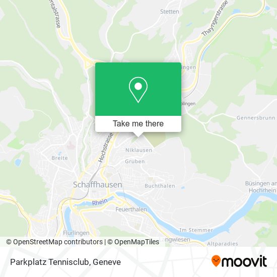 Parkplatz Tennisclub map