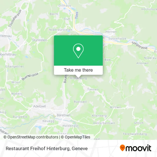 Restaurant Freihof Hinterburg map