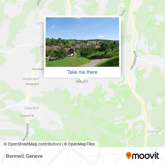 Bennwil map