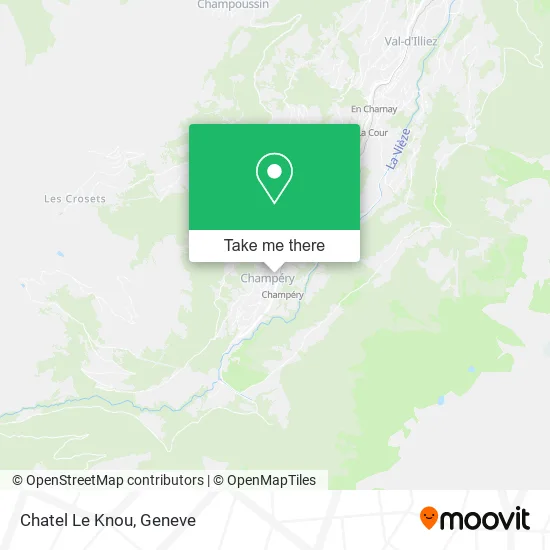 Chatel Le Knou map