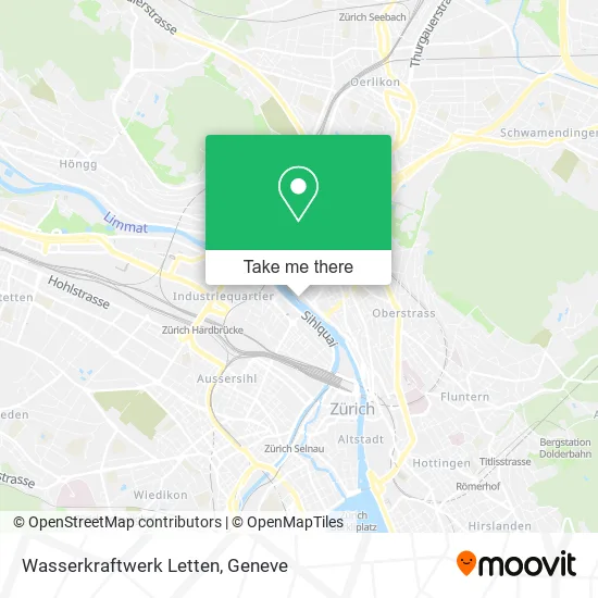 Wasserkraftwerk Letten map