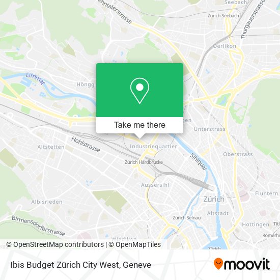 Ibis Budget Zürich City West map