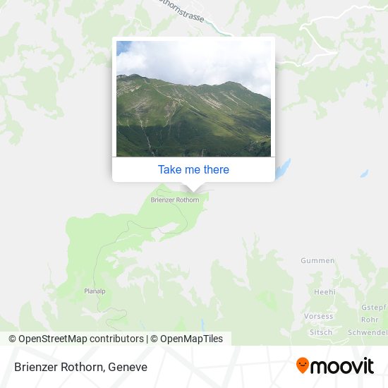 Brienzer Rothorn map