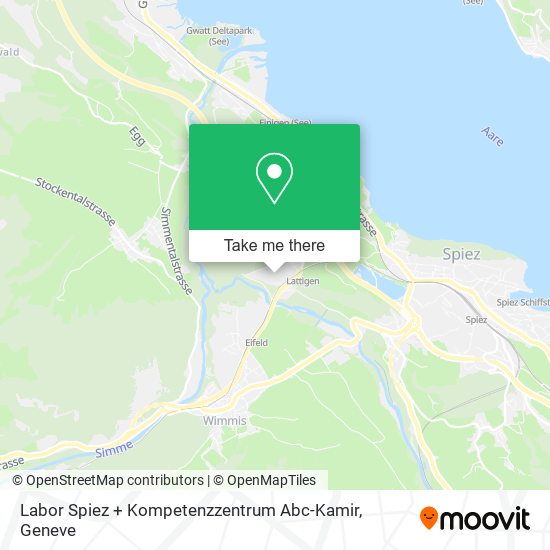 Labor Spiez + Kompetenzzentrum Abc-Kamir map