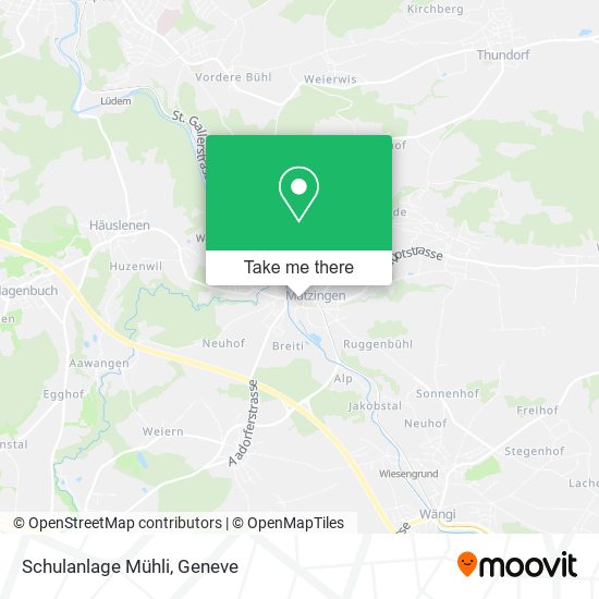 Schulanlage Mühli map