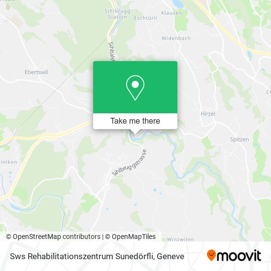 Sws Rehabilitationszentrum Sunedörfli map