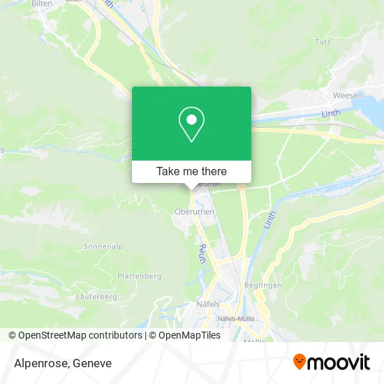 Alpenrose map