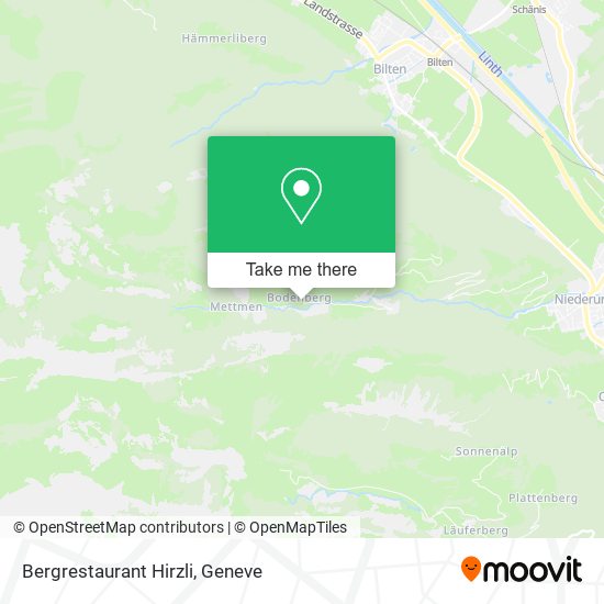 Bergrestaurant Hirzli map