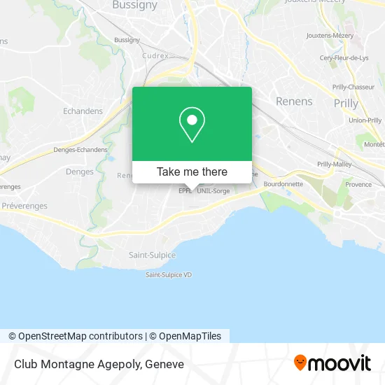 Club Montagne Agepoly map