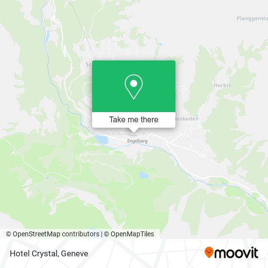 Hotel Crystal map