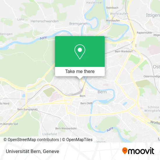Universität Bern map