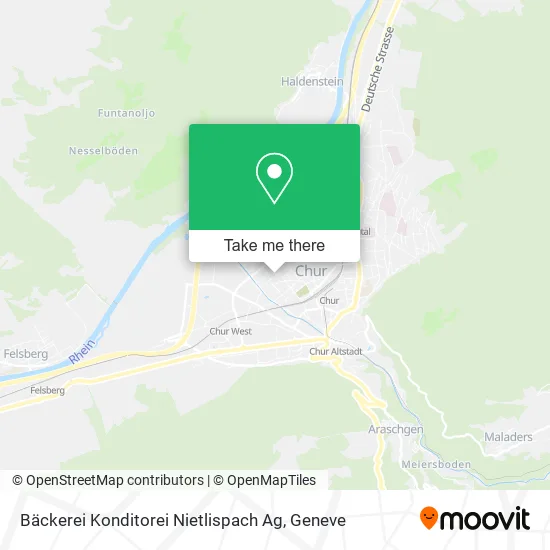 Bäckerei Konditorei Nietlispach Ag map
