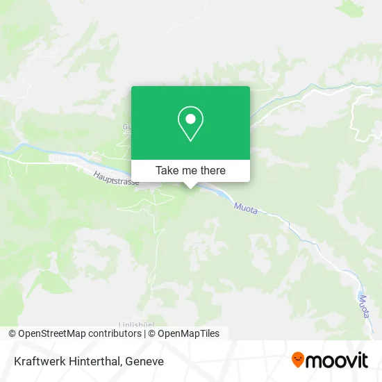 Kraftwerk Hinterthal map
