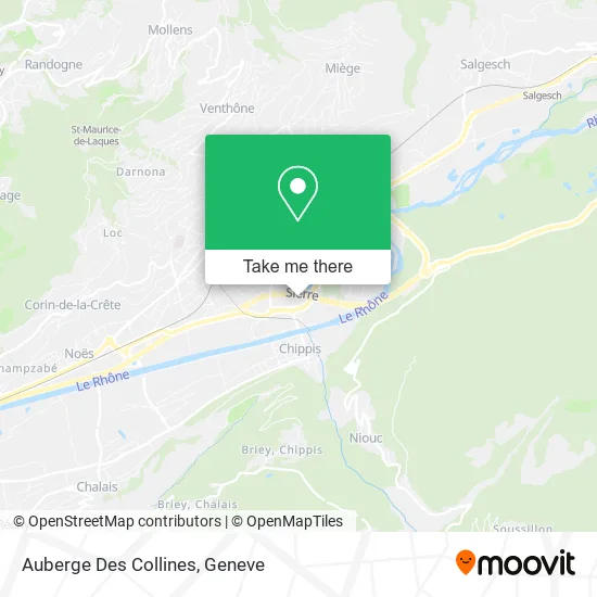 Auberge Des Collines map