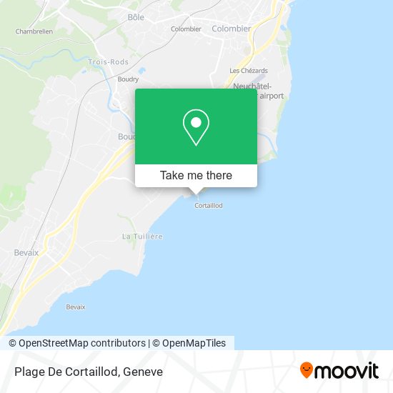 Plage De Cortaillod map