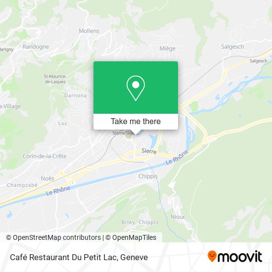 Café Restaurant Du Petit Lac map