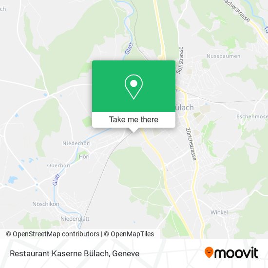 Restaurant Kaserne Bülach map