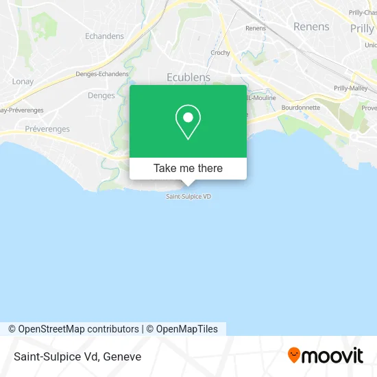 Saint-Sulpice Vd map