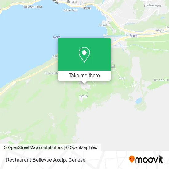 Restaurant Bellevue Axalp map