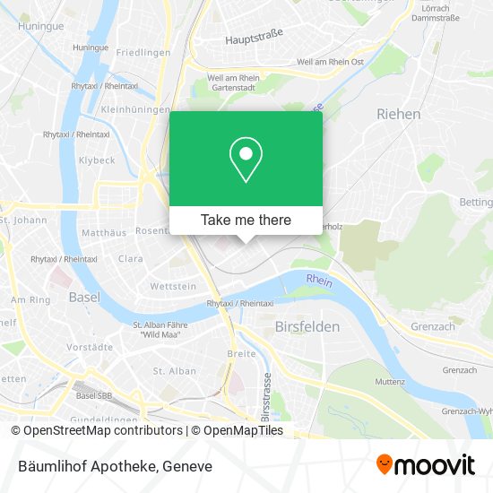 Bäumlihof Apotheke map