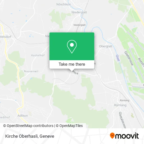 Kirche Oberhasli map