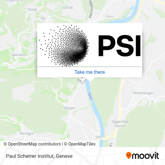 Paul Scherrer Institut map
