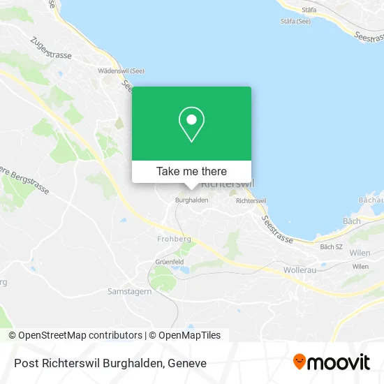 Post Richterswil Burghalden map