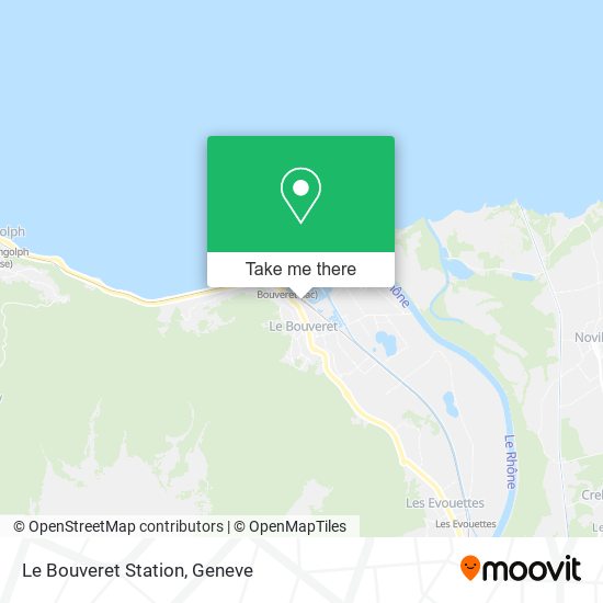 Le Bouveret Station map