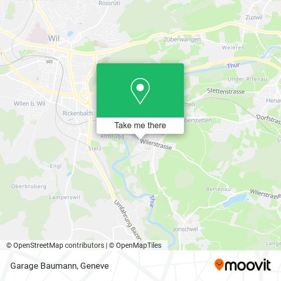 Garage Baumann map