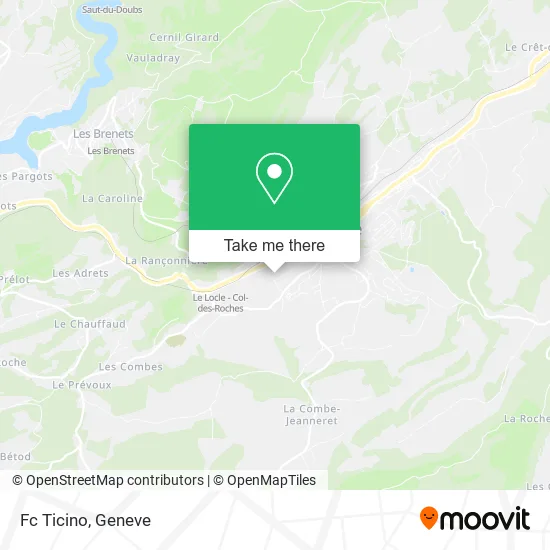 Fc Ticino map