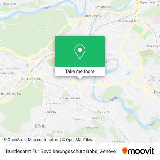 Bundesamt Für Bevölkerungsschutz Babs map