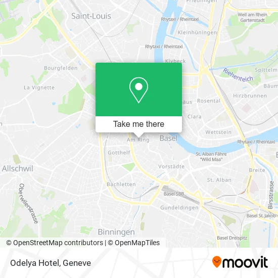 Odelya Hotel map