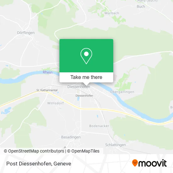Post Diessenhofen map